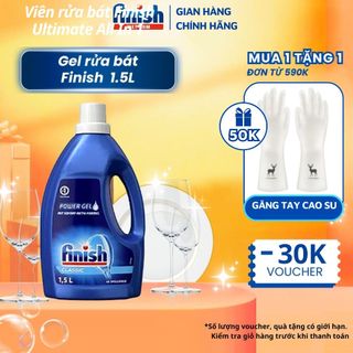 Nước rửa bát finish - Gel rửa bát finish dành cho máy rửa bát Đức