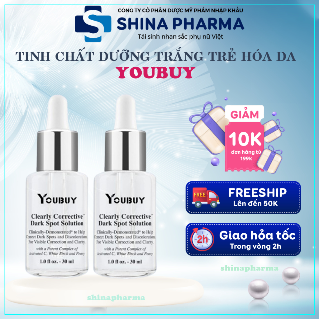 Serum Dưỡng Trắng Da Youbuy - Serum Youbuy Mờ Thâm Dưỡng Trắng Da, Se Khít Lỗ Chân Lông, Trẻ Hóa Da