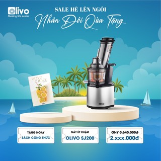 Máy ép chậm olivo sj200 công suất 260w - đa năng ép trái cây, làm kem - ép kiệt bã 98%