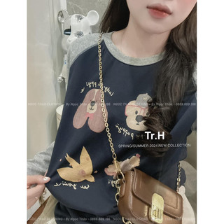 Áo thun pha tay full màu