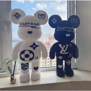 (Set 2 con) Đồ Chơi Lắp Ráp xếp Hình Chú Gấu gấu bearbrick Nhỏ Dễ Thương Cho Bé Trai Và Gái