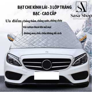 BẠT CHE KÍNH LÁI Ô TÔ 2 lớp - 3 lớp tráng bạc cao cấp. Bạt phủ che nắng kính lái ô tô
