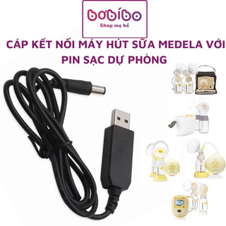 Dây cáp kết nối máy hút sữa Medela Pump,MAXFLOW, Swing, Freestyle,Avent hoa tuyết với pin sạc dự phòng