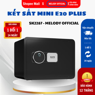Két sắt mini safe Melody - E20, Két sắt E20 Plus mở khóa vân tay, Két sắt mở khóa vân tay bằng chip điện tử, BH12 tháng