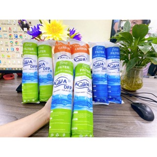 Combo 8 lõi lọc nước 123 Aqua - Gồm 4 lõi số 1, 2 lõi số 2, 2 lõi số 3 tặng 1 tay vặn - Chính hãng