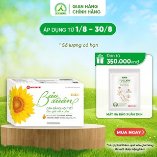 Viên uống Bảo Xuân Gold tăng cường nội tiết tố nữ, cải thiện sinh lý nữ, làm đẹp da, chống lão hóa (Hộp 30 viên)