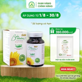 Viên uống Bảo Xuân Gold Dạng Lọ giúp tăng cường nội tiết tố nữ, cải thiện sinh lý nữ, làm đẹp da chống lão hóa (Lọ 120v)