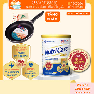 TẶNG CHẢO - Sữa bột Nutricare Gold dành cho người suy nhược cơ thể, phòng ngừa đột quỵ