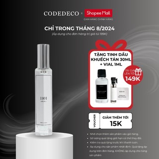 Tinh dầu thơm codedeco 1101 10ml dạng xịt nam tính, hấp dẫn, thanh lịch