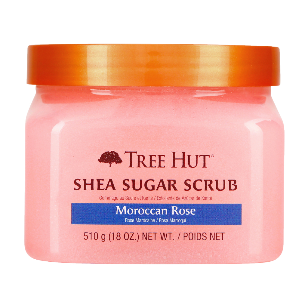 Tẩy tế bào Body-Tree Hut Shea Sugar Scrub Maroccan Rose 510g
