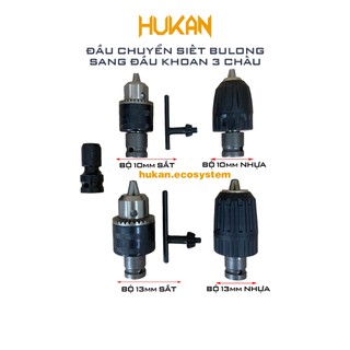 Bộ chuyển đầu bulong sang đầu khoan kẹp 3 chấu HKE