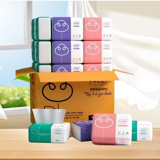  Thùng 30 gói giấy ăn gấu trúc,thùng giấy ăn rút organic 
