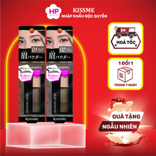 Bột Kẻ Lông Mày Chống Trôi Màu Tự Nhiên Kissme Heavy Rotation Natural Powder Eyebrow