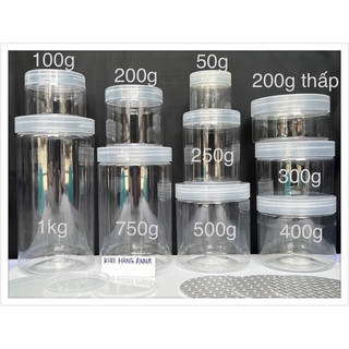 HỘP NHỰA TRONG SUỐT ĐỰNG THỰC PHẨM ( SEAL LÓT TỰ DÍNH )- HỦ PET ĐỰNG THỰC PHẨM đựng kem ,chiết Mỹ phẩm 1kg / 500g / 400g