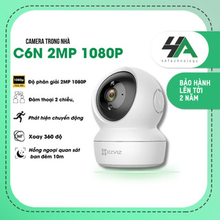 Camera wifi Ezviz trong nhà, đàm thoại, xoay 360, C6N H6c PRO MÀU ĐÊM 2MP 4MP 2K+ (chính hãng)