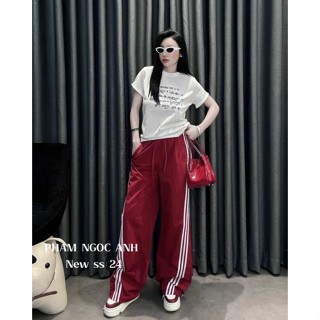 Quần Jogger Gió Adidas 3 Sọc Nữ Mẫu HOT TREND D063