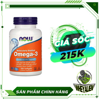 Viên uống bổ sung NOW Omega 3 - Tốt Cho Sức Khỏe Từ MỸ