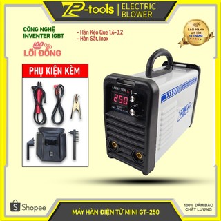 Máy hàn điện tử. hàn miniGGG250 - hàng chính hãng | Dòng hàn 250A hàn kéo que 3.2 | Tặng full bộ phụ kiện | máy hàn mini