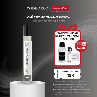 Tinh dầu thơm CODEDECO Sweet And Spicy sang trọng, cá tính, lôi cuốn - 10ml dạng lăn
