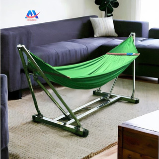Võng xếp inox chân vuông cao cấp cỡ người lớn V40