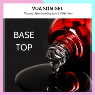 Sơn móng tay gel base top AS bóng cường lực cứng móng lỳ top ẩn gel loang VUA SƠN AS 15ml