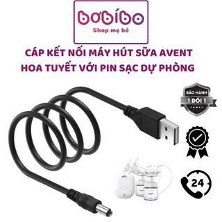 Cáp kết nối máy hút sữa avent hoa tuyết với pin sạc dự phòng