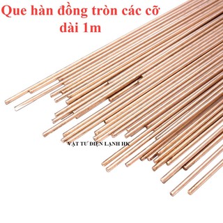 500g Que hàn đồng thau tròn dài 1m các size cỡ phi GERMANY HS221 - Hàn bù Tig  - Bán theo 500g