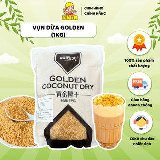Dừa Nướng Golden (1kg) – Vụn Dừa Thơm Giòn, Topping Cao Cấp Cho Pha Chế & Làm Bánh
