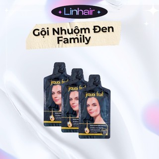 Dầu gội nhuộm đen tóc,nâu cafe, nâu hạt dẻ, thảo dược FAMILY chính hãng (1 gói)