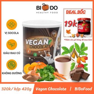 Sữa Hạt Sô Cô La Dinh Dưỡng Cho Bé 420g - Bí Đỏ Food - Bột Protein Thực Vật Vegan Vị Chocolate