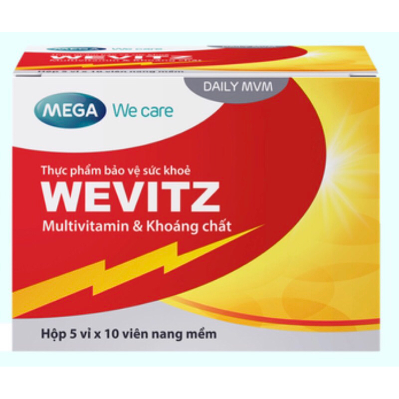 Viên uống vitamin tổng hợp Wevitz -Bổ sung Multivitamin & Khoáng Chất ⚡chính hãng⚡