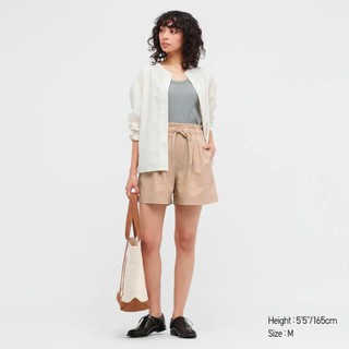 Quần short linen unq rút dây	q2135