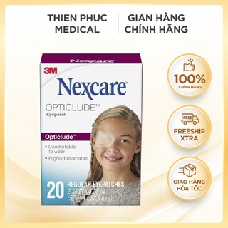 Miếng dán mắt nhược thị cỡ lớn Nexcare 1539, hộp 20 miếng