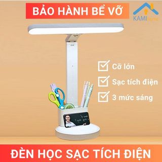 Đèn học để bàn chống cận thị sạc tích điện bóng đèn led không tỏa nhiệt mã 36038