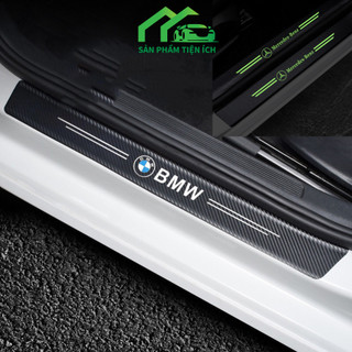 Bộ 4 miếng dán Vân Carbon BC1 Chống Trầy Xước bảo vệ bậc cửa xe hơi có nhiều hãng xe (Hàng loại 1 miếng dán dày dặn)