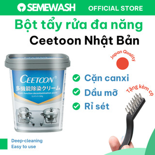 Bột tẩy rửa đa năng kem tẩy xoang nồi cặn canxi rửa ly bếp vết bẩn Ceetoon Nhật Bản