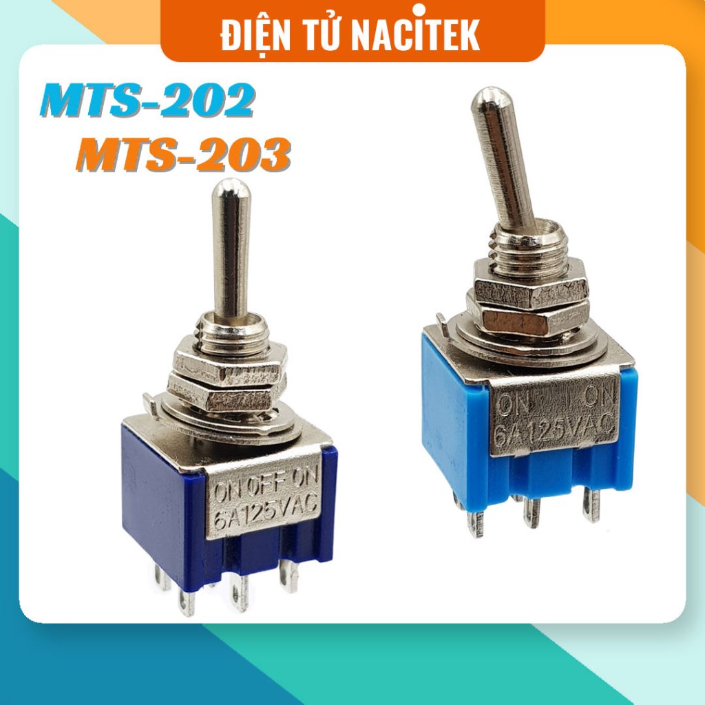 [NSHOP] Công tắc gạt 6 chân 6A ( 2 trạng thái / 3 trạng thái )