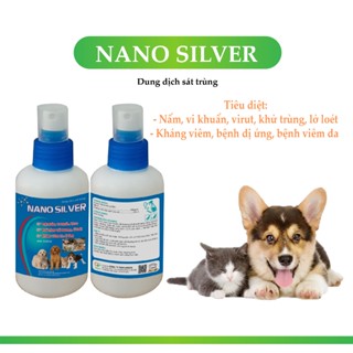 thuốc trị viêm da cho chó , mèo  chai xịt ghẻ viêm da ,  viêm tai chó , mèo , viêm da có nước vàng