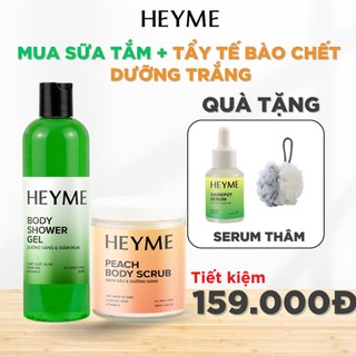 Combo làm sạch dưỡng BODY HEYME - Làn da khỏe mịn màng trắng sáng