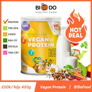 Vegan Protein Bột Sữa Hạt Đậu Rau Củ Thuần Chay - Bí Đỏ Food - Sữa Hạt Bổ Sung Dinh Dưỡng