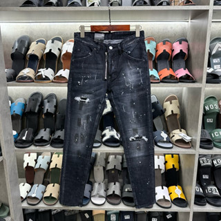 Quần bò DSQ rách nhẹ khoá lệch new 6700