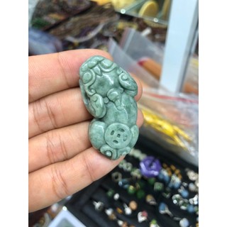 Mặt dây chuyền Tỳ Hưu phong thủy đá ngọc phỉ thúy cho nam