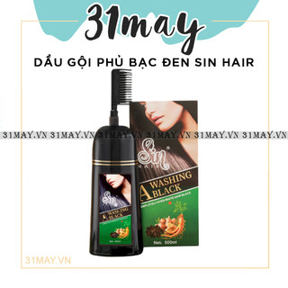 Dầu gội phủ bạc sin hair nhật bản màu đen chính hãng