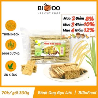 Bánh Gạo Lứt Ngũ Cốc Ăn Kiêng - Bí Đỏ Food - Bánh Quy Ăn Dặm Cho Bé