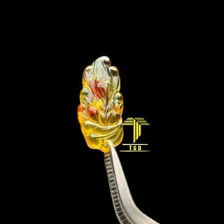 Mặt Hồ Ly Hổ Phách Amber tự nhiên