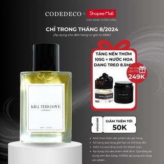 Tinh dầu thơm codedeco kill this love 50ml - bí ẩn, ngọt ngào, quyến rũ