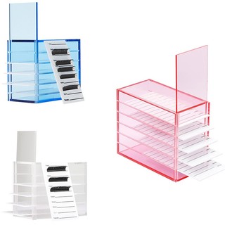 Kệ mica 5 tầng đựng line mi,hộp meka bảo quản lông mi - dụng cụ nối mi - Quyên Quyên