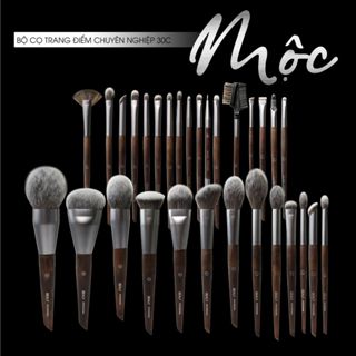  BỘ CỌ TRANG ĐIỂM XẾP LỚP BEALY 30C - MỘC  TẶNG KÈM TÚI DA ĐỰNG CỌ  