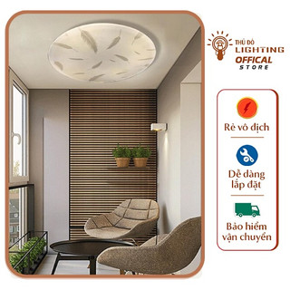 Đèn Ốp trần lông vũ trang trí phòng ngủ phòng khách hành lang bảo hành 12 tháng OTLV24W/350