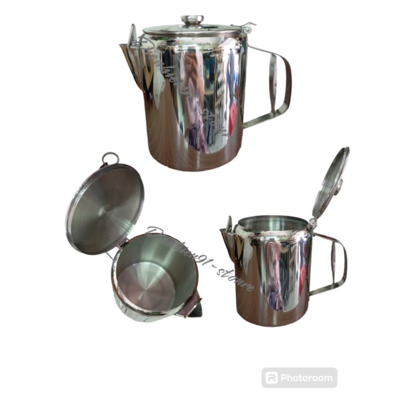 CA CÓ NẮP INOX 304 DUNG TÍCH 1500ML,2000ML,3000ML.